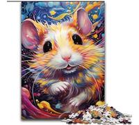 Puzzles pour Adultes 1000 pièces Puzzle Hamster coloré 1000 pièces Un Casse-tête Stimulant pour Les Adolescents et Les familles (Taille 26x38cm)