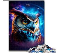 Puzzles pour Adultes 1000 pièces Puzzle Hibou en Carton, Cadeau Parfait pour Les Anniversaires, Noël, Halloween, Thanksgiving, Pâques 1000 pièces(26x38cm)