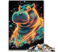 Puzzles pour Adultes 1000 pièces Puzzle Hippo Fantastique, pour Jeu éducatif, Jouet de défi, améliorer la mémoire pour Les 14 Ans 26x38cm