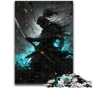 Puzzles pour Adultes 1000 pièces Puzzle Japonais néon Ninja Soulagement du Stress Défi Difficile Améliorer l'amour Entre Les Couples 50x75cm