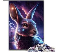 Puzzles pour Adultes 1000 pièces Puzzle Lapin Éclair Idéal pour Les Adolescents et Les collectionneurs, Cadeau de Voyage, Activité familiale (Taille : 50x75cm)