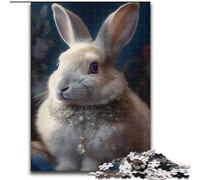 Puzzles pour Adultes 1000 pièces Puzzle Lapin Moelleux en Carton, activité éducative pour Les compétences cognitives Amélioration des compétences cognitives 1000 pièces(26x38cm)