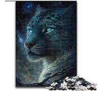 Puzzles pour Adultes 1000 pièces Puzzle Léopard Magique Fabriqué en Carton, développe la Coordination œil-Main, Parfait pour Les Cadeaux d'anniversaire 1000 pièces(26x38cm)
