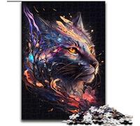 Puzzles pour Adultes 1000 pièces Puzzle Lynx pour Adolescents Jeux éducatifs familiaux Décoration de la Maison Cadeau (Taille : 26x38cm)