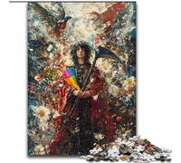 Puzzles pour Adultes 1000 pièces Puzzle Mort Peinture à l'huile Jouets éducatifs et Amusants Activités à la Maison, Cadeau d'anniversaire, Cadeaux de Voyage 26x38cm