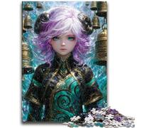 Puzzles pour Adultes 1000 pièces Puzzle Mystérieuse Elfe Fille Aide Le Cerveau à exercer Jouets addictifs pour cultiver la Patience Décoration Parfaite 50x75cm