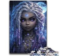 Puzzles pour Adultes 1000 pièces Puzzle Mystical Spirit Girl Jeu éducatif Familial Offrez des Cadeaux pour Toute la Famille à partir de 14 Ans 26x38cm