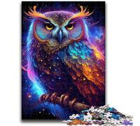 Puzzles pour Adultes 1000 pièces Puzzle Nébuleuse Hibou Soulagement du Stress Défi Difficile Améliorer l'amour Entre Les Couples 50x75cm