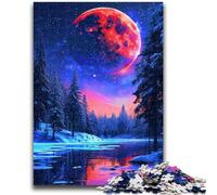 Puzzles pour Adultes 1000 pièces Puzzle Néon Hiver Nature Aide Le Cerveau à exercer Jouets addictifs pour cultiver la Patience Décoration Parfaite 26x38cm