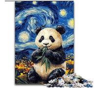 Puzzles pour Adultes 1000 pièces Puzzle Night Sky Panda, éducatif et éducatif, idéal comme Cadeau pour Toute la Famille 50x75cm