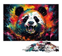 Puzzles pour Adultes 1000 pièces Puzzle Panda coloré Fantaisie Une œuvre d'art pour et Adolescent de 14 Ans et Plus 1000 pièces (38x26cm)