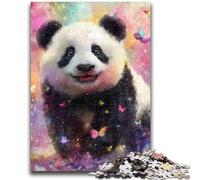 Puzzles pour Adultes 1000 pièces Puzzle Panda en Vacances Soulagement du Stress Défi Difficile Améliorer l'amour Entre Les Couples 50x75cm