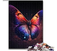 Puzzles pour Adultes 1000 pièces Puzzle Papillon de l'espace en Carton, pour Les Anniversaires, Les Vacances, Les décorations de fête Spatiale 1000 pièces(26x38cm)