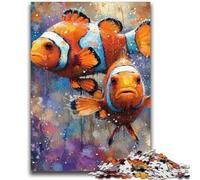 Puzzles pour Adultes 1000 pièces Puzzle Poisson-Clown pour 14 Ans et Plus Jeu de réflexion Meilleur Cadeau pour Adultes et Adolescents 50x75cm