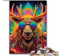 Puzzles pour Adultes, 1000 pièces, Puzzle psychédélique de Renne, Jeu interactif Familial, idéal pour Les Adolescents, Cadeau Casse-tête (Taille : 50x75cm)