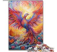 Puzzles pour Adultes 1000 pièces Puzzle psychédélique Phoenix Bird en Carton, pour Les Anniversaires, Les Vacances et la décoration intérieure 1000 pièces(26x38cm)