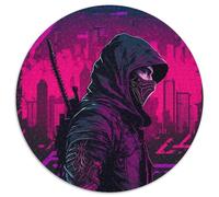 Puzzles pour Adultes, 1000 pièces, Puzzle Rond Assassin, Interaction familiale et défi cérébral, défi d'activité familiale 67,5 x 67,5 cm