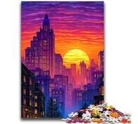 Puzzles pour Adultes 1000 pièces Puzzle Scène de Rue Urbaine Jeu éducatif Familial Offrez des Cadeaux pour Toute la Famille à partir de 14 Ans 50x75cm