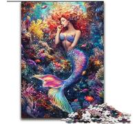 Puzzles pour Adultes 1000 pièces Puzzle Sirène, pour Jeu éducatif, Jouet de défi, décoration intérieure Unique et Cadeaux 50x75cm