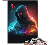Puzzles pour Adultes 1000 pièces Puzzle Soldat futuriste en Bois, Casse-tête Stimulant pour Adolescents et familles 1000 pièces(50x75cm)