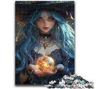 Puzzles pour Adultes 1000 pièces Puzzle Sorcière Soulagement du Stress Défi Difficile Améliorer l'amour Entre Les Couples 26x38cm