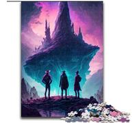 Puzzles pour Adultes 1000 pièces Puzzle Sorciers sur Une Montagne en Carton, Casse-tête Stimulant pour Les Adolescents et Les familles 1000 pièces(26x38cm)