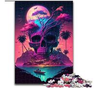 Puzzles pour Adultes 1000 pièces, Puzzle Squelette d'île, Jeu de réflexion pour Adolescents, pour Une soirée de Jeux en Famille (Taille : 26x38cm)