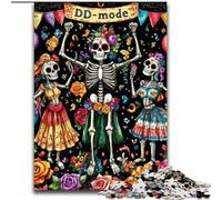 Puzzles pour Adultes 1000 pièces Puzzle Squelette Mort-Vivant, pour Jeu éducatif Défi Jouet Améliorer la mémoire pour Les 14 Ans (Taille 26x38cm)