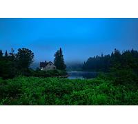 Puzzles pour Adultes 1000 pièces, Puzzle Stimulant pour Les fêtes d'anniversaire en Famille, Jeux éducatifs, paysages naturels, forêt, Canada, rivière, buissons, Parc Jacques-Cartier 26 x 38 cm