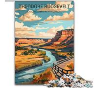 Puzzles pour Adultes 1000 pièces Puzzle Theodore Roosevelt National Park Quiz Game pour est idéal comme Cadeau pour Toute la Famille (50x75cm) 1000pcs