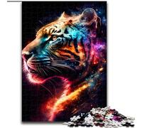 Puzzles pour Adultes 1000 pièces Puzzle Tigre en Carton, Parfait pour Halloween, Noël, Cadeau d'anniversaire 1000 pièces(26x38cm)