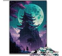 Puzzles pour Adultes 1000 pièces Puzzle Tour de Style Japonais en Carton, activité éducative pour Les compétences cognitives Amélioration des compétences cognitives 1000 pièces(26x38cm)
