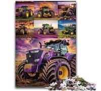 Puzzles pour Adultes 1000 pièces Puzzle Tracteur Collage Jouets Jeux éducatifs Soulagement du Stress Convient pour la décoration de Bureau 26x38cm