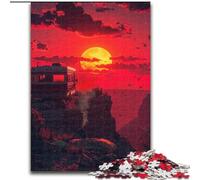 Puzzles pour Adultes 1000 pièces Puzzle Une Vue de l'enfer Fabriqué en Carton, Activité éducative pour Les compétences cognitives Amélioration des compétences cognitives 1000 pièces(26x38cm)