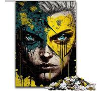 Puzzles pour Adultes, 1000 pièces, Puzzle Visage d'un héros, Activité à Domicile pour Les Vacances, Les Anniversaires et Les soirées de Jeux en Famille (Taille : 26x38cm)