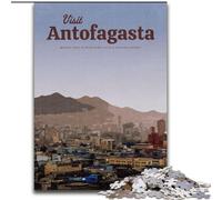 Puzzles pour Adultes 1000 pièces Puzzle Visitez AntofagastaE Jeu de Quiz pour est idéal comme Cadeau pour Toute la Famille (50x75cm) 1000pcs