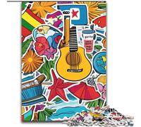 Puzzles pour Adultes 1000 pièces Puzzle World Travel Poster, adapté aux Personnes de 14 Ans et Plus Difficile à Terminer mais Amusant et Humoristique Excellent Cadeau 50x75cm