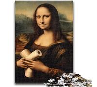 Puzzles pour Adultes 1000 pièces, Puzzles Abstraits Mona Lisa, Jeu Stimulant, idéal comme Cadeau pour Toute la Famille (38x26cm)
