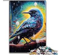 Puzzles pour Adultes 1000 pièces Puzzles Animaux Moineau en Bois, pour Adolescents et Ados, pour Anniversaire et Vacances 1000 pièces(50x75cm)