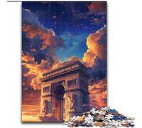 Puzzles pour Adultes 1000 pièces Puzzles Arc de Triomphe pour Adultes 1000 pièces, ce Qui en Fait Un Excellent Cadeau pour s'amuser en Famille (Taille 50x75cm)