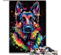 Puzzles pour Adultes 1000 pièces Puzzles Berger Allemand pour Adultes Taille : 38x26cm Cadeau Parfait pour la fête des mères, Les Anniversaires, Noël