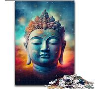 Puzzles pour Adultes 1000 pièces Puzzles Bouddha colorés pour Adultes Taille 50x75cm Cadeau Parfait pour la fête des mères, Les Anniversaires, Noël