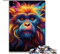 Puzzles pour Adultes, 1000 pièces, Puzzles colorés de singes, 1000 pièces pour Adultes, œuvres d'art, décoration, Jouet Intelligent pour Jeux d'intérieur en Famille (Taille 26x38cm)