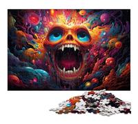 Puzzles pour Adultes 1000 pièces Puzzles colorés fantastiques démons Jouets décoration intérieure et Cadeaux Uniques adaptés aux Adolescents de 14 Ans et Plus 1000 pièces (75 x 50 cm)