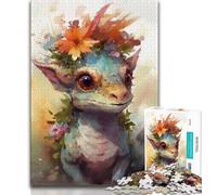 Puzzles pour Adultes 1000 pièces, Puzzles colorés pour bébés Dinosaures, décoration Murale Artistique et idée Cadeau d'anniversaire pour Amis, Bureau à Domicile (Taille 38x26cm)