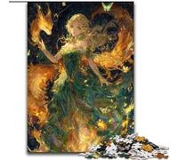 Puzzles pour Adultes 1000 pièces, Puzzles d'anges animés, 1000 pièces pour Adultes, décoration d'intérieur DIY, Jeu de réflexion pour Adolescents (Taille 26x38cm)