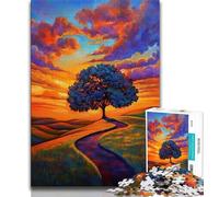 Puzzles pour Adultes 1000 pièces, Puzzles d'arbres colorés Difficiles pour Adultes, Jouets de Jeu, Chaque pièce est Unique - Jeu Familial Amusant et Stimulant (Taille 38x26cm)