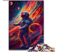 Puzzles pour Adultes, 1000 pièces, Puzzles d'astronautes colorés en Bois, pour la Famille et Les Amis, défi cérébral 1000 pièces(50x75cm)