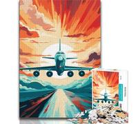 Puzzles pour Adultes 1000 pièces, Puzzles d'avions colorés pour Adolescents, avec Affiche et fiche de Questions Assorties pour Les 14 Ans et Plus (Taille 75x50cm)
