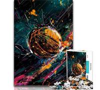 Puzzles pour Adultes 1000 pièces Puzzles de Basket-Ball pour Adultes Jouets éducatifs Jeux Anti-Stress Cadeaux d'anniversaire et Cadeaux Uniques 75x50cm